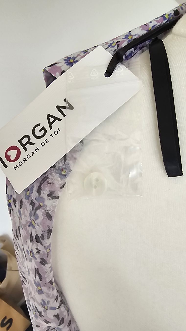 Morgan Blusen: Leichte Morgan Sommerbluse mit Blumenmuster, Grösse 34,neu – Neu und originalverpackt aus Niedergösgen von topol14 5