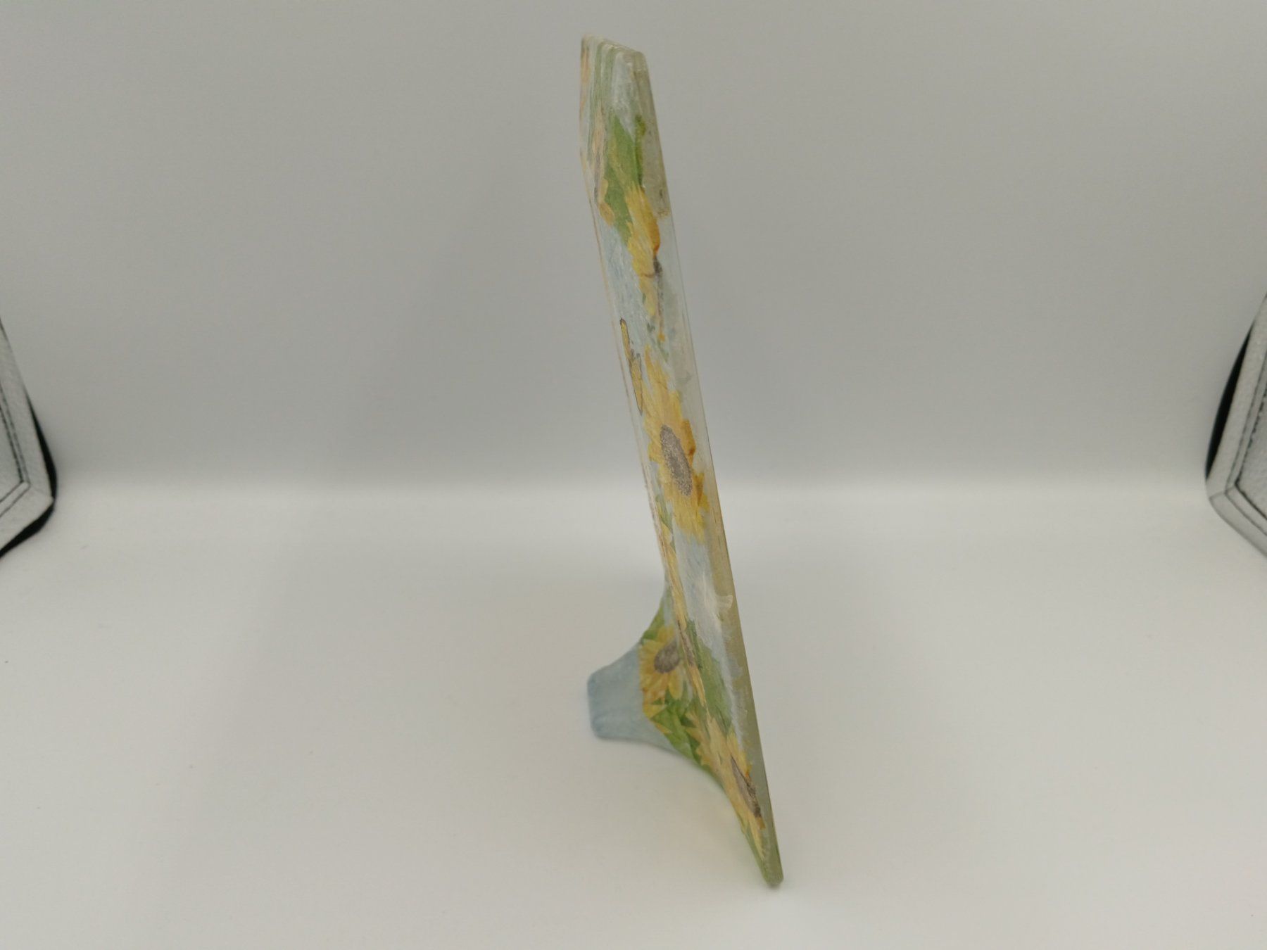 Cadres de tableaux: Glas-Bilderrahmen mit Sonnenblumen – Neuf (Voir description) à Bäch SZ par Swissy46 4