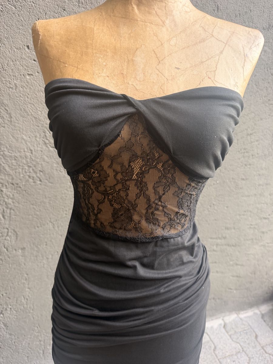 Shein Robes: Robe bustier noire avec dentelle taille S – Neuf (Voir description) à chamoson par agr_y2m5 1