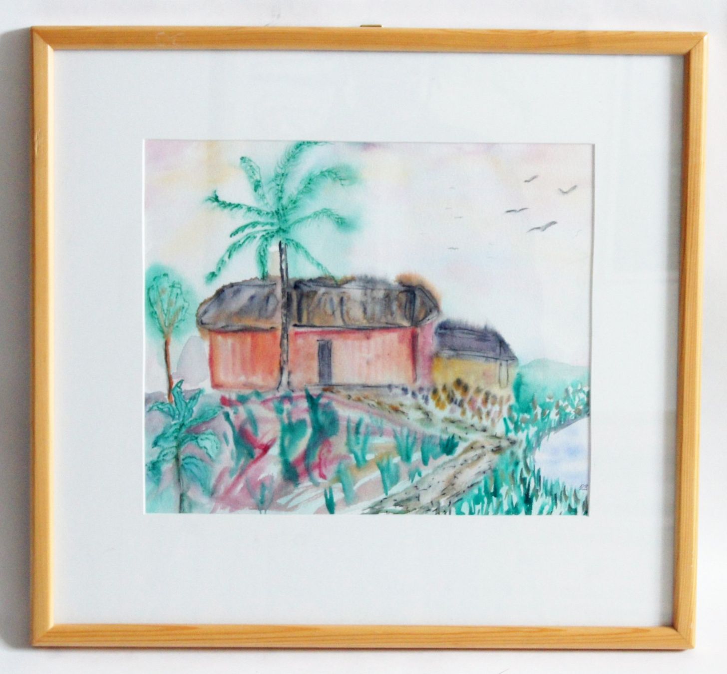 Dipinti: Aquarell: Hütte am Strand – Usato da Fribourg venduto da erw_68dx