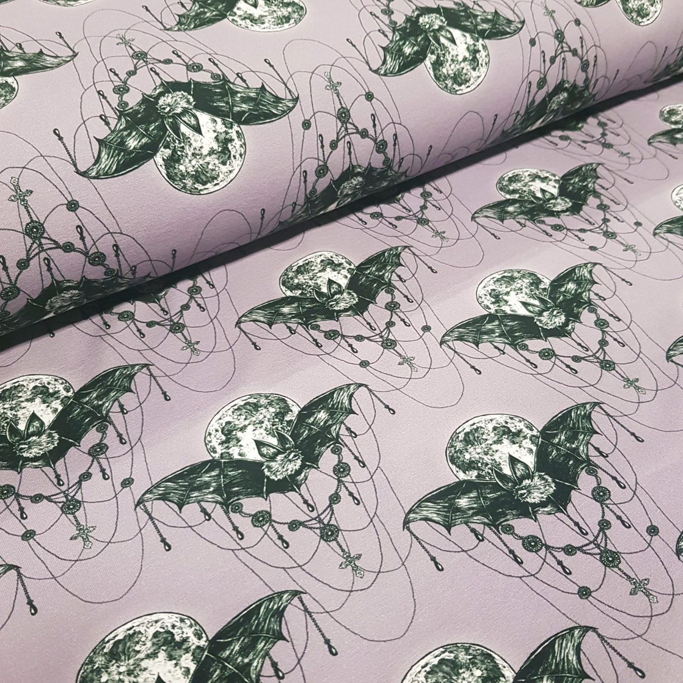 Stoffe: Jersey "Lunatica" Fledermaus Stoff je m – Neu und originalverpackt aus Wiesenberg von mountain-merch 5