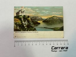 Postkarten Ticino Tessin Monte S Salvatore verso Melide 1905