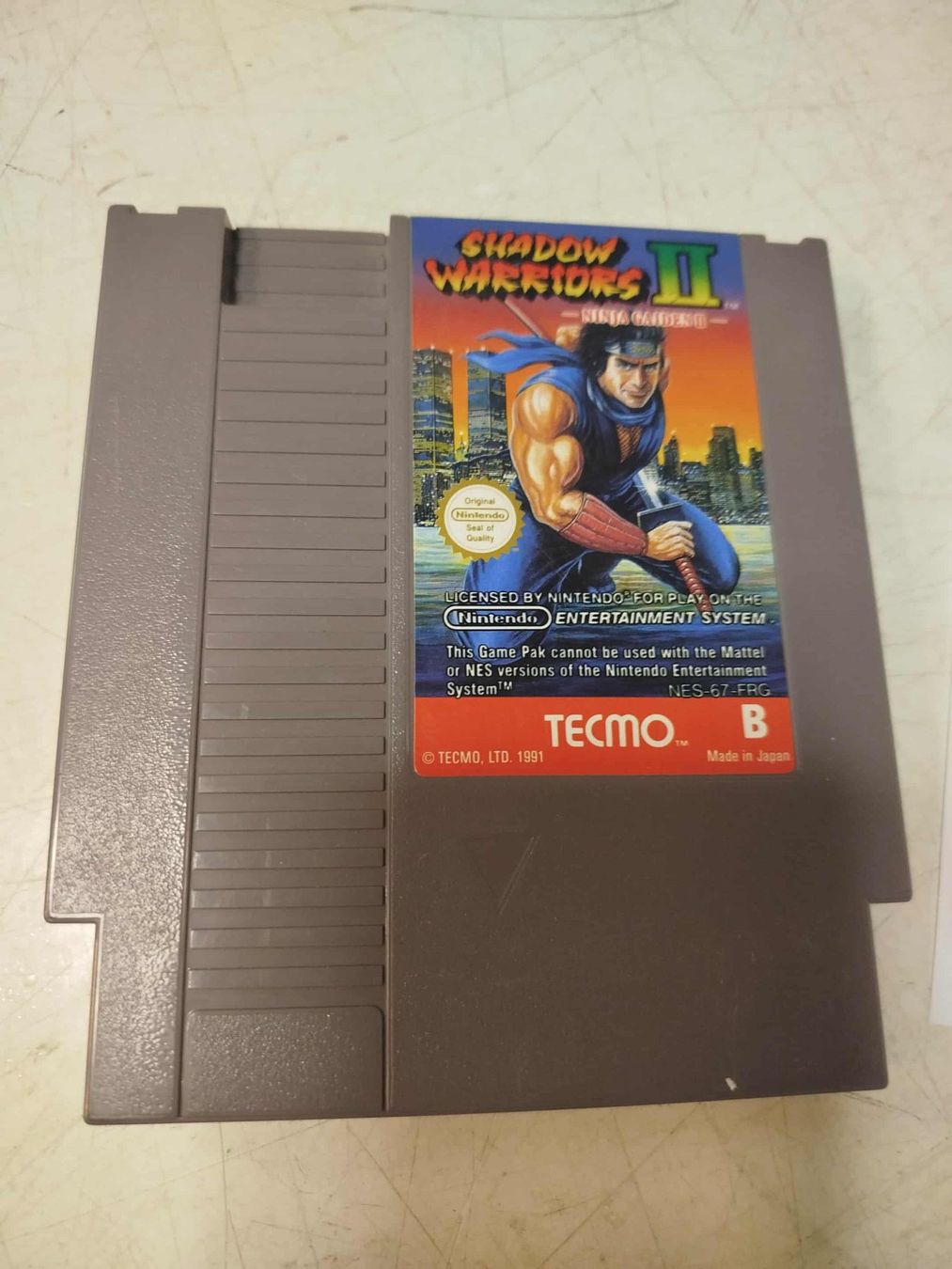 Nintendo Giochi: Nintendo Nes - Shadow Warriors  2 – Usato da La Chaux-de-Fonds venduto da Emmaus2300CDF