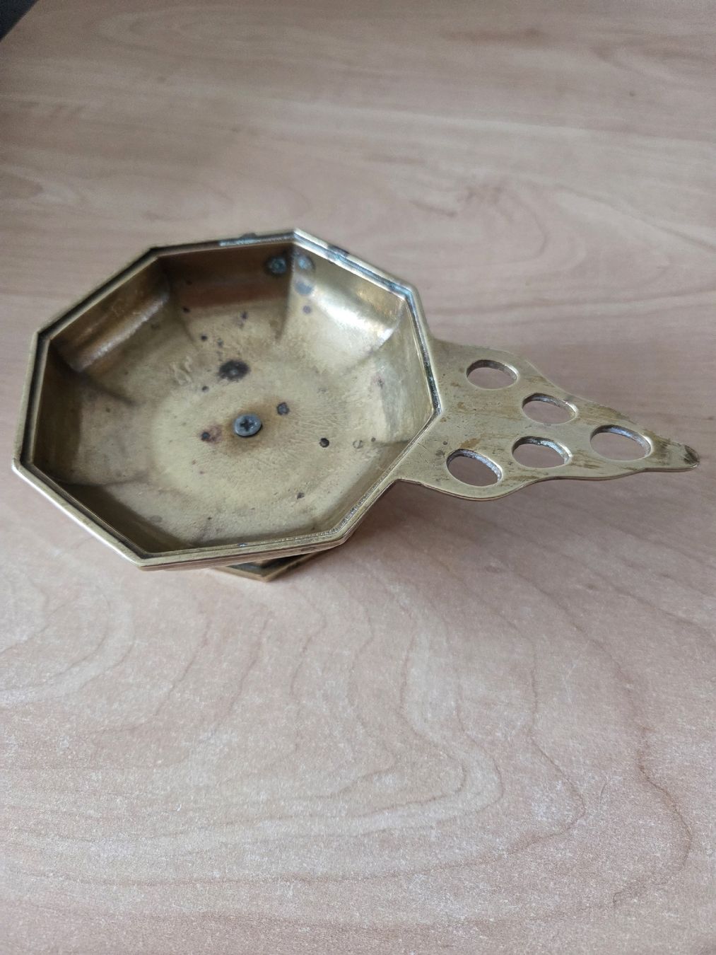 Portacandele: Antiker Vintage Messing-Kammerleuchter – Usato da Winterthur venduto da katzen07 1