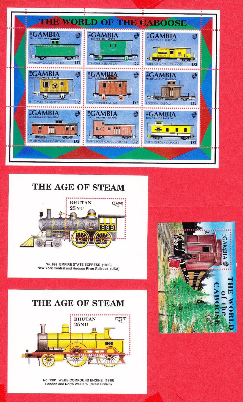 Tutti i francobolli: LOT Diverse Eisenbahnmarken postfrisch+gestempelt div.Länder – Usato da Adliswil venduto da Aenti