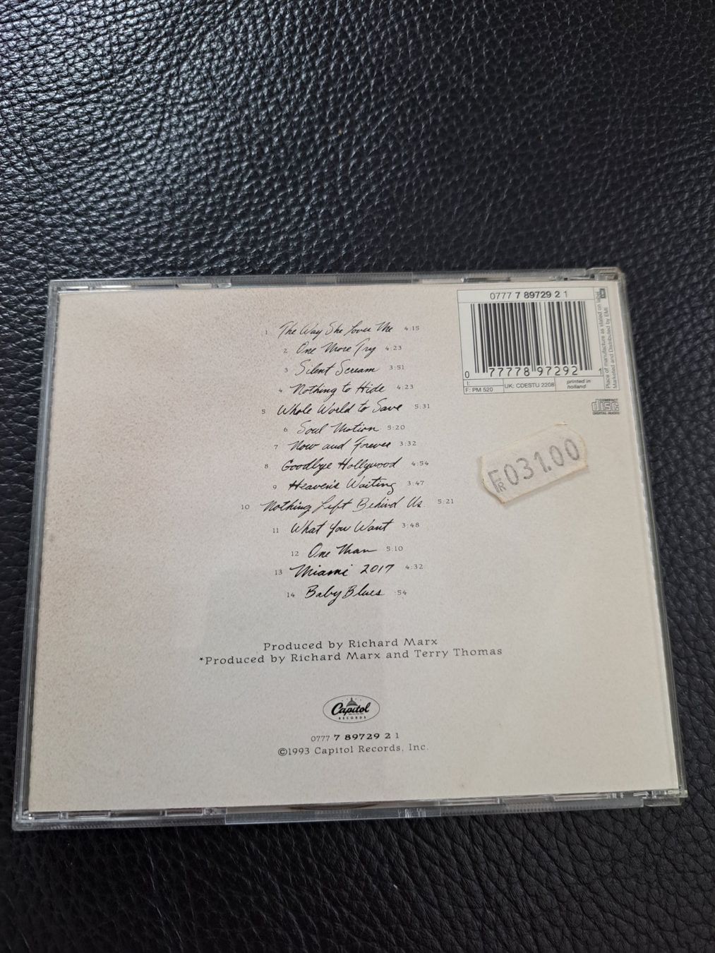 CD: CD Richard Mar - Paid vacation – Usato da Marly venduto da mic_7k82 1