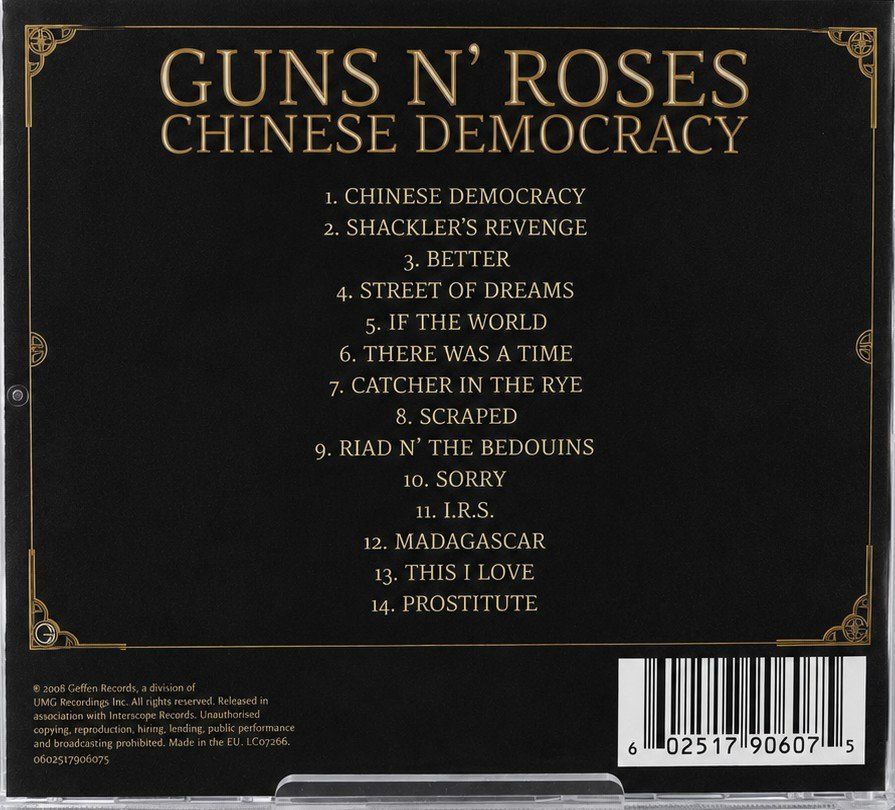 CD: CD Guns N' Roses "Chinese Democracy", Nr. 111 – Nuovo (secondo la descrizione) da Kottwil venduto da Crazyrolf 1
