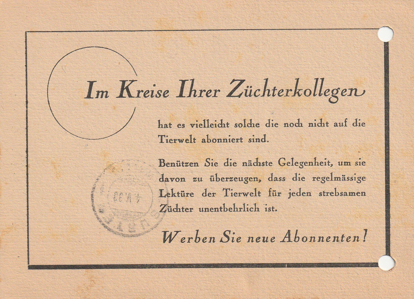 Tutti i francobolli: Zofingen-Nachnahme-1933 – Usato da uttwil venduto da Koehlerfred 1