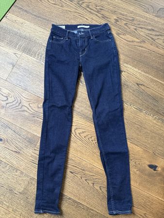 Damen Jeans Levi's 710 Super Skinny Grösse 26 dunkelblau