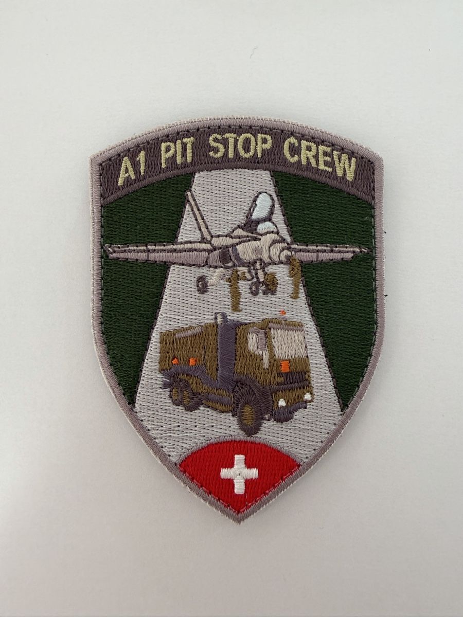 Schweizer Armee Plaketten & Abzeichen: Swiss Air Force A1 Landing Crew patch  – Gebraucht aus Chamoson von Lio_Rey