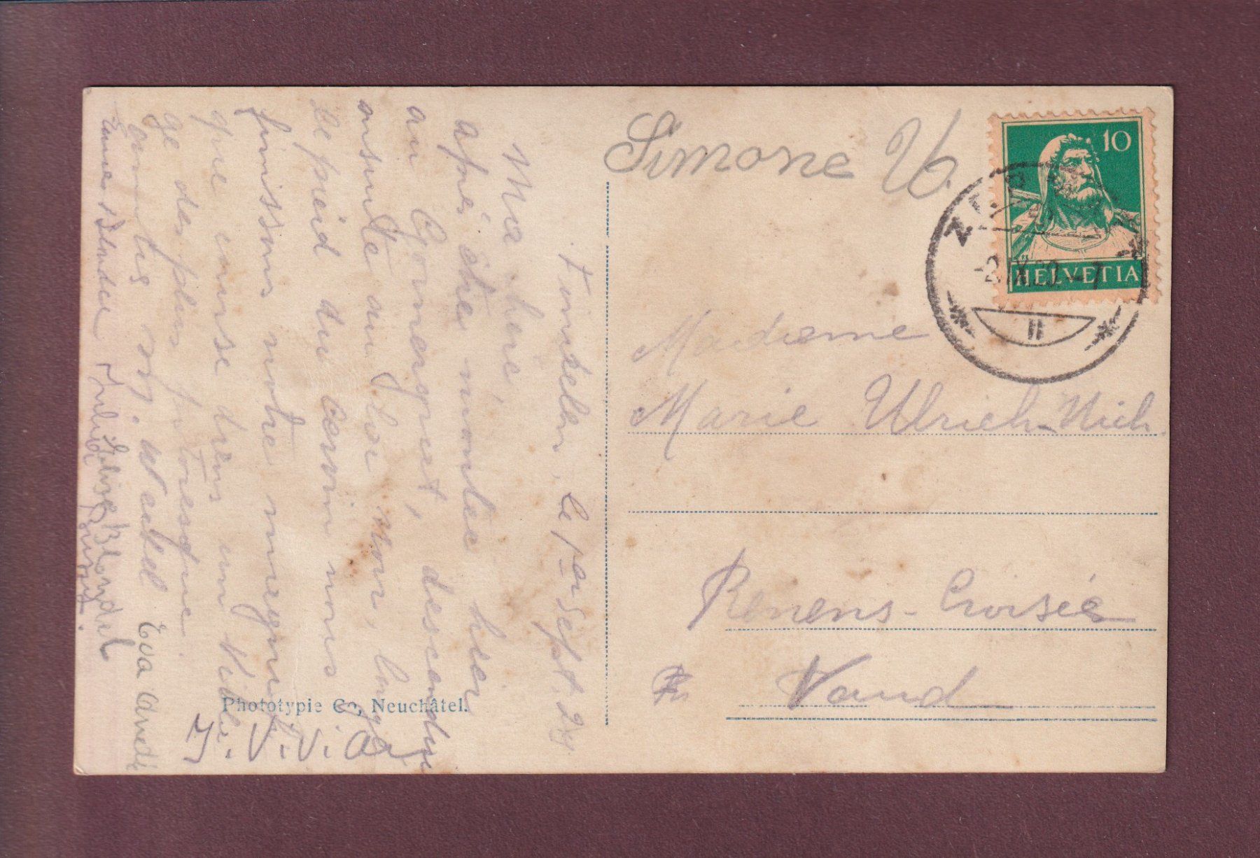 Cartoline postali: MATTERHORN - CERVIN - 1930 – Usato da Pully venduto da nicecards 1