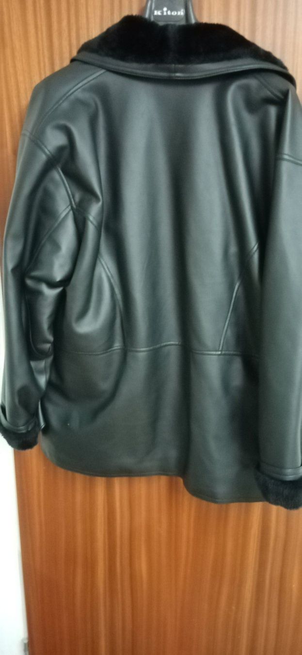 Giacche: Lederjacke, schwarz, Herren, Gr. XL – Usato da Büsingen venduto da Flohminator 4
