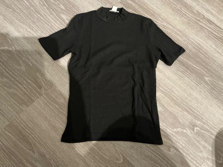 Damen T-Shirt schwarz mit Stehkragen Gr.S