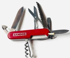 Victorinox- Sackmesser, Sandoz, rot, 9 cm gross