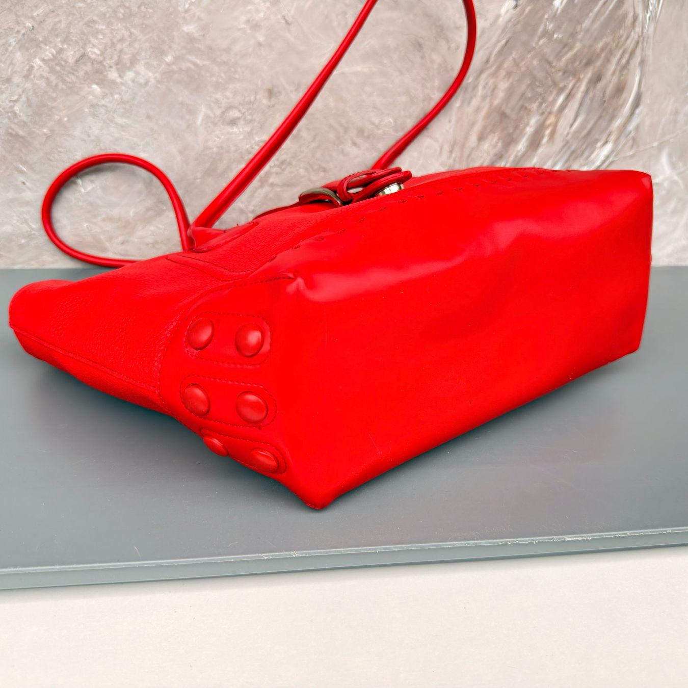 Taschen für Damen: Sac Cabas Rouge Boucle Argentée – Gebraucht aus Thônex von BrYu 3