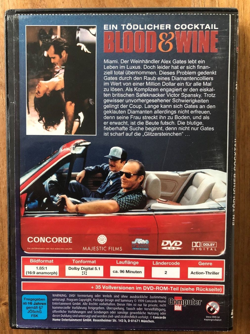 Tutti i DVDs: DVD Blood & Wine – Usato da Belp venduto da brb66 1