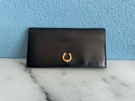 🖤 Gucci Vintage Portemonnaie | Schwarzes Leder | Horsebit