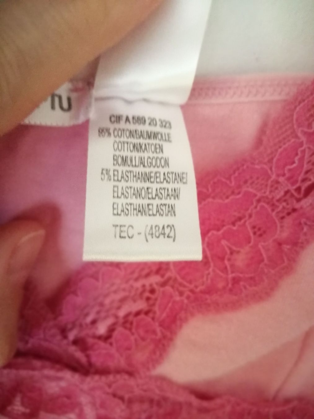 Top: feminines rosa Spitzen top Gr. 38/40 – Usato da Windisch venduto da mer_6cjk 3