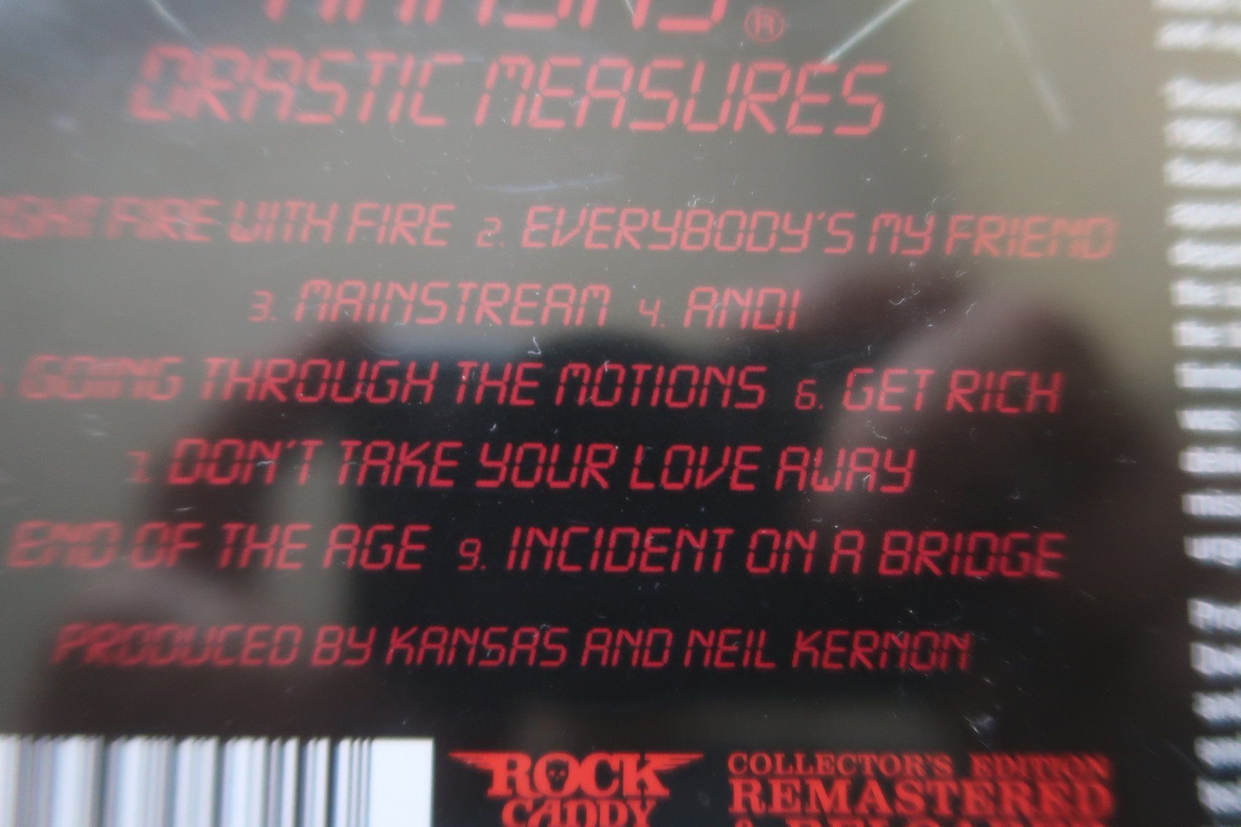 CD: KANSAS - DRASTIC MEASURES - ROCK CANDY RECORDS - CD – Usato da Basel venduto da Patiscat 3