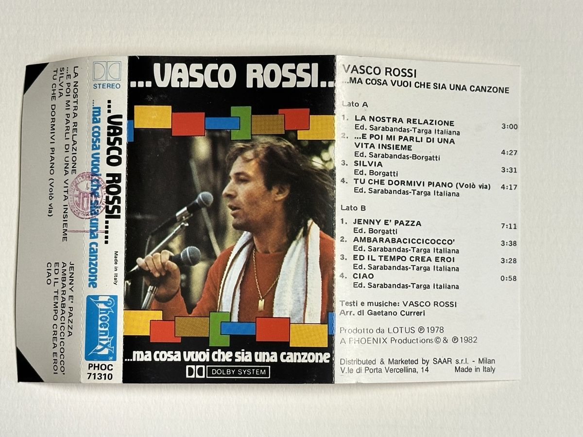 Kompaktkassetten: MUSIC CASSETTE Vasco ROSSI – Gebraucht aus Novazzano von  2