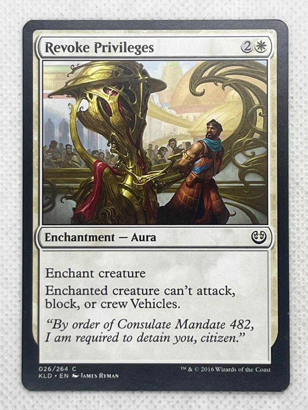 Magic The Gathering Sammelbilder & Trading cards: MTG Revoke Privileges KLD 026 Englisch Common – Gebraucht aus Hinterkappelen von Kim1992