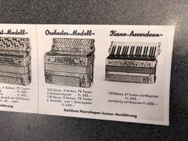 Hans Pfister Musikgeschäft WETZIKON 1935