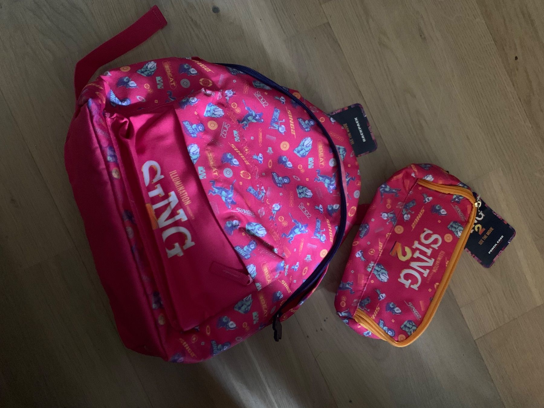 Borse & Zaini: Sing 2 Rucksack und Etui – Nuovo (secondo la descrizione) da Richterswil venduto da irenemiz