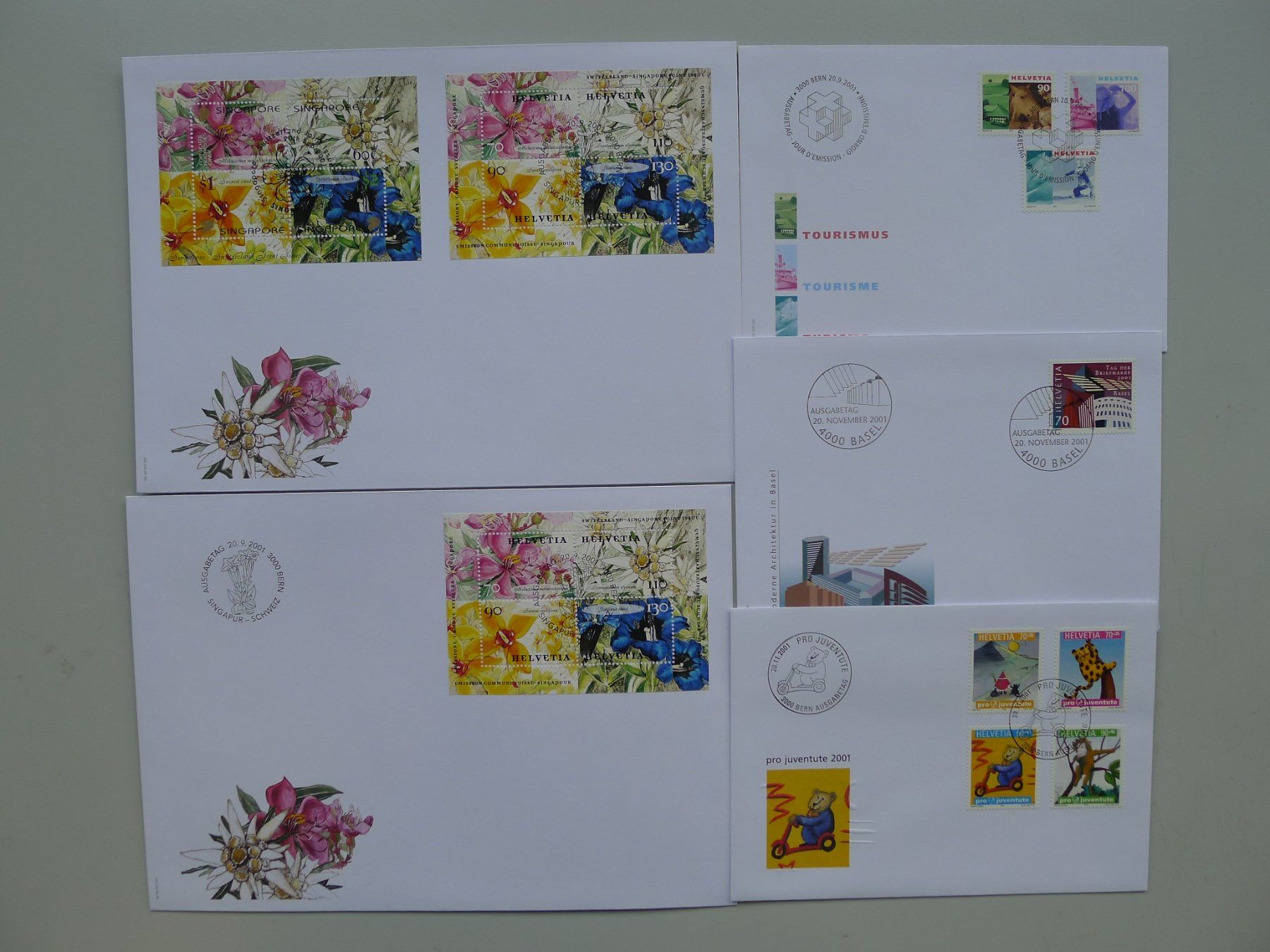 Tutti i francobolli: 2000-2004, FDC Sammlung, total 103 Stück, neuwertig! – Usato da Sursee venduto da Luzernerraute 6