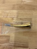 Signalhorn Messing silberfarben 17 cm neu im Beutel
