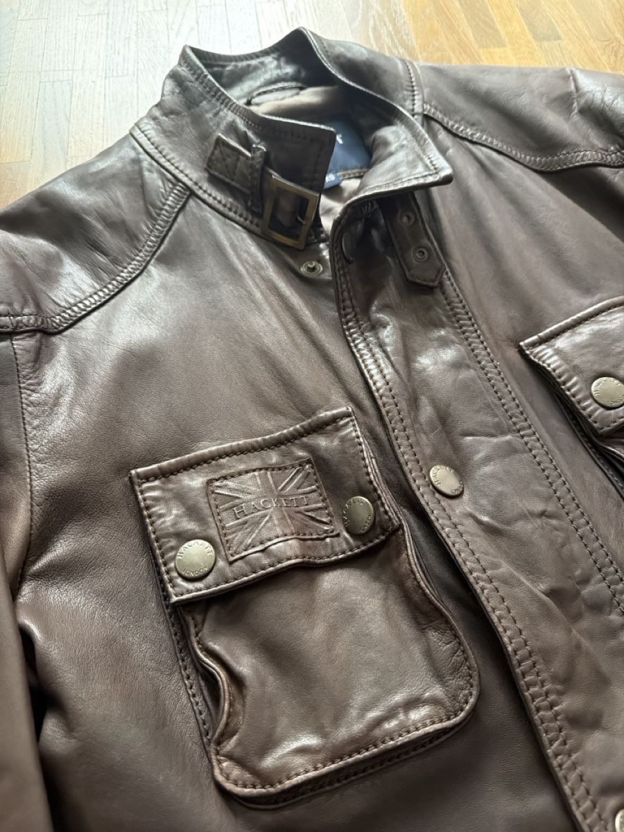 Hackett Vestes: HACKETT - leather field jacket brown / XS – D'occasion à Zürich par ASa89 4
