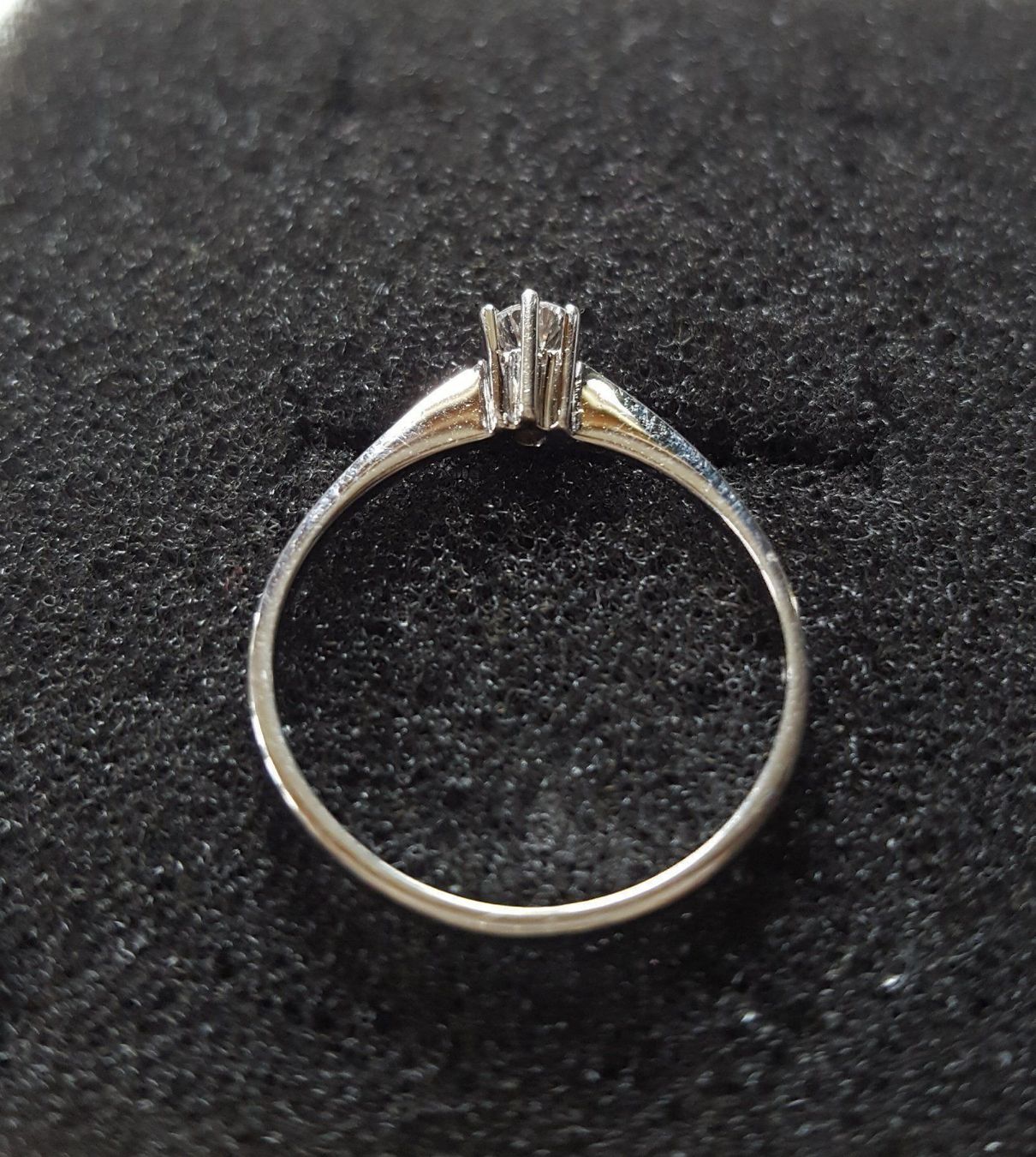 Anelli: 750 Weiss Gold Solitär Ring Mit Brillant – Usato da Wald ZH venduto da Dasilver 3