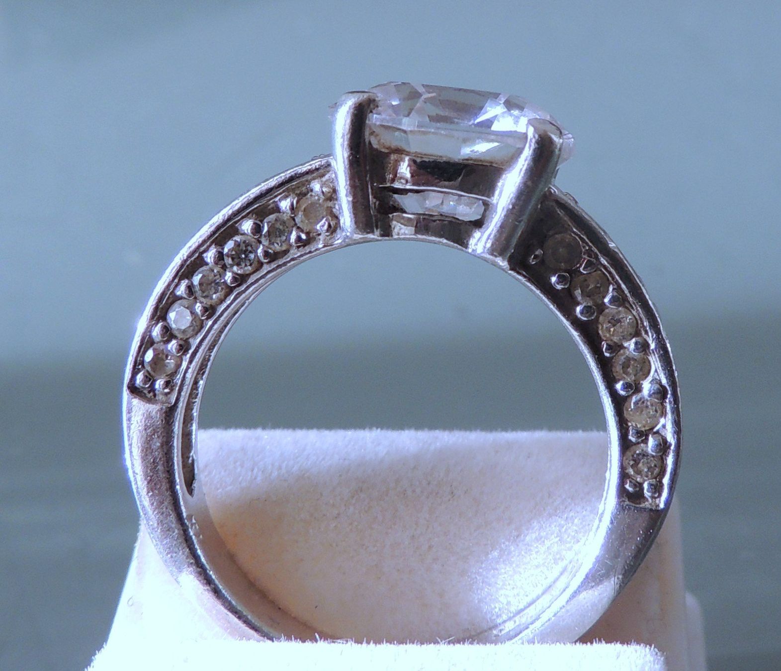Anelli: Rhodinierter Silber 925 Fingerring Gr. 53 – Usato da Waldenburg venduto da schaller707 1