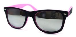 Verspiegelte Bicolor Wayfarer Sonnenbrille pink SBU1010PNK