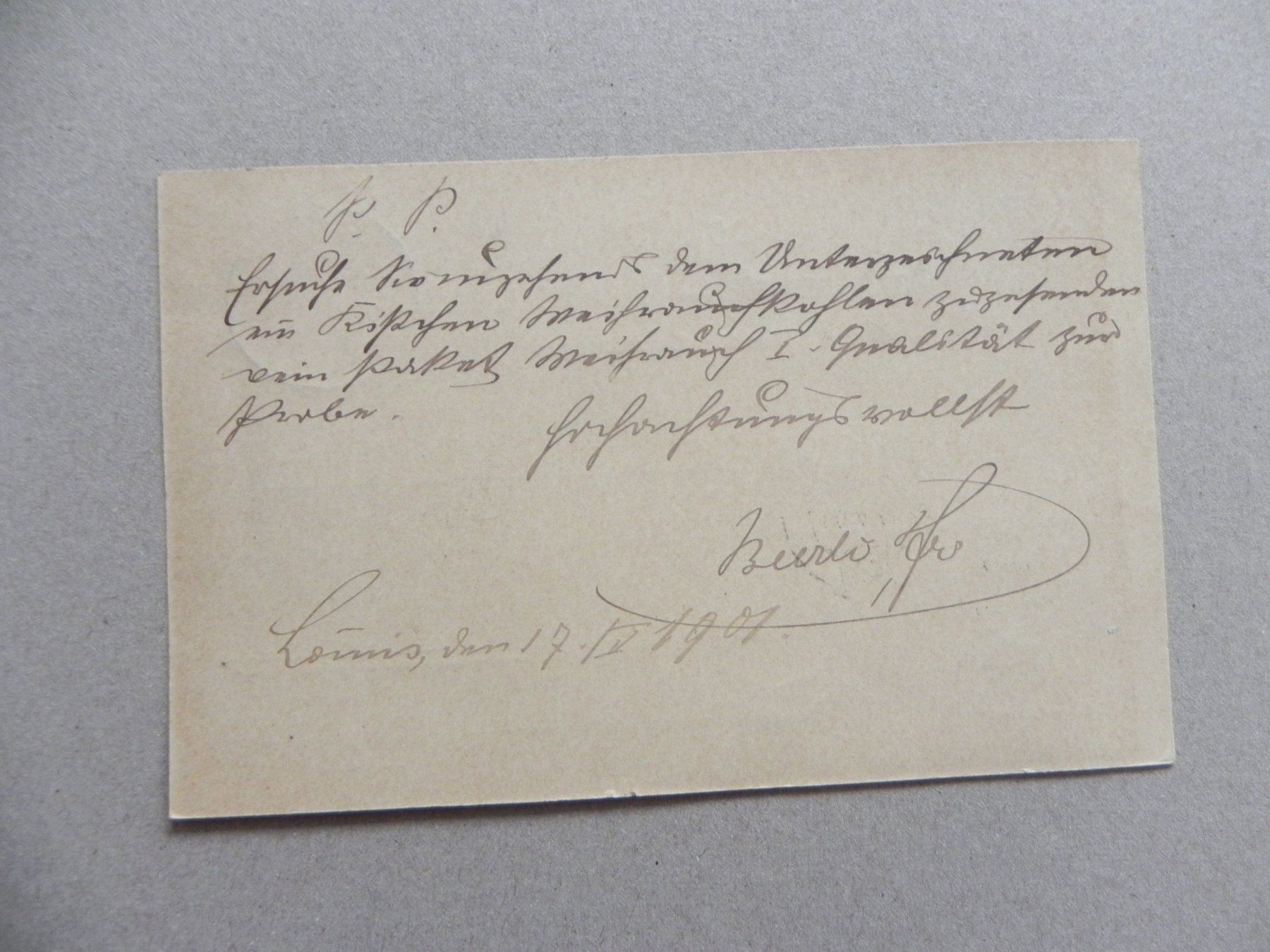 Ansichtskarten: Lommis Thurgau TG Post Stempel 1901 – Gebraucht aus Siebnen von krimsie 1