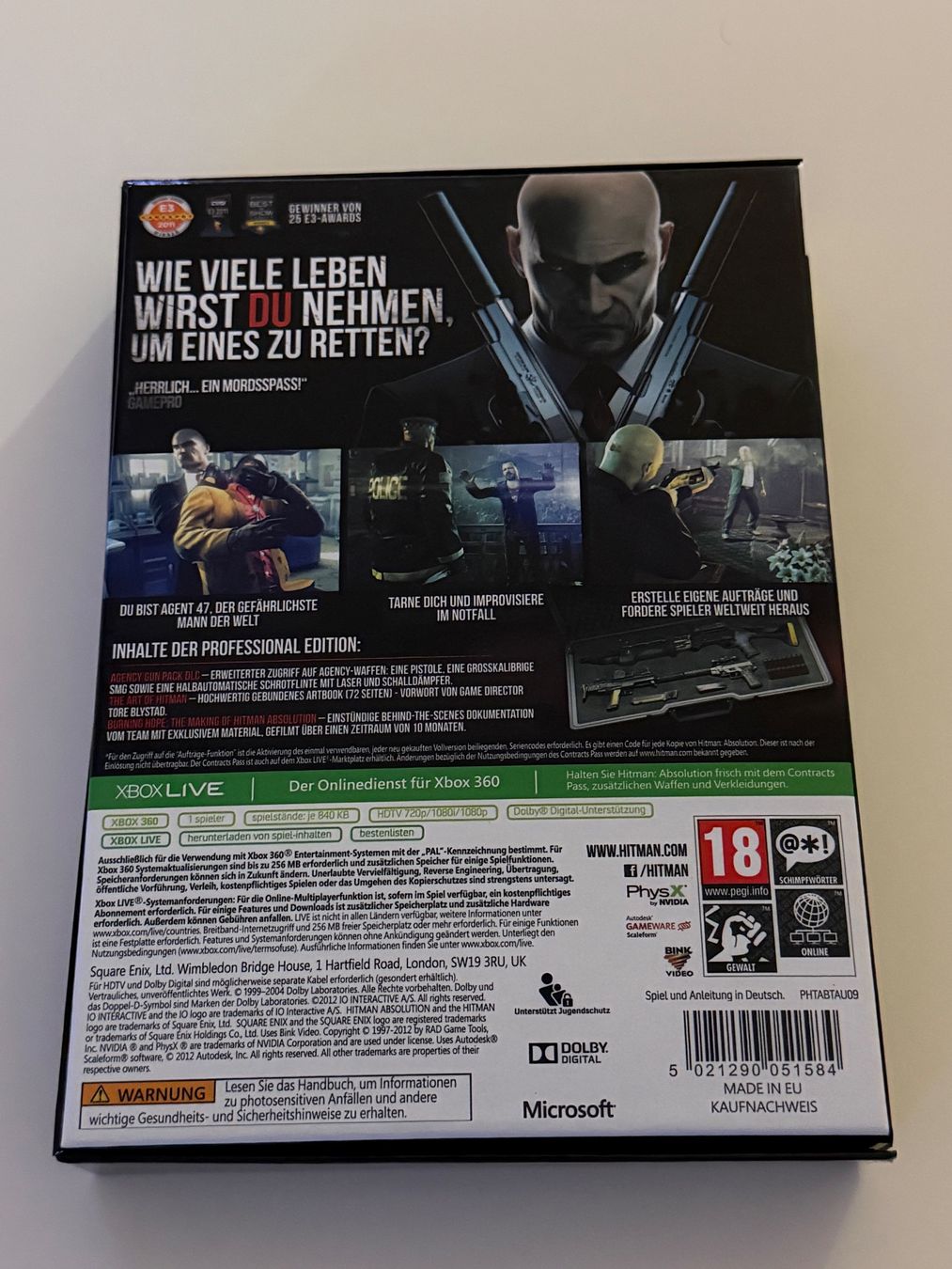 Microsoft Giochi: Hitman: Absolution (Xbox 360) - Professional Edition – Nuovo (secondo la descrizione) da Altstätten SG venduto da sheamus 1