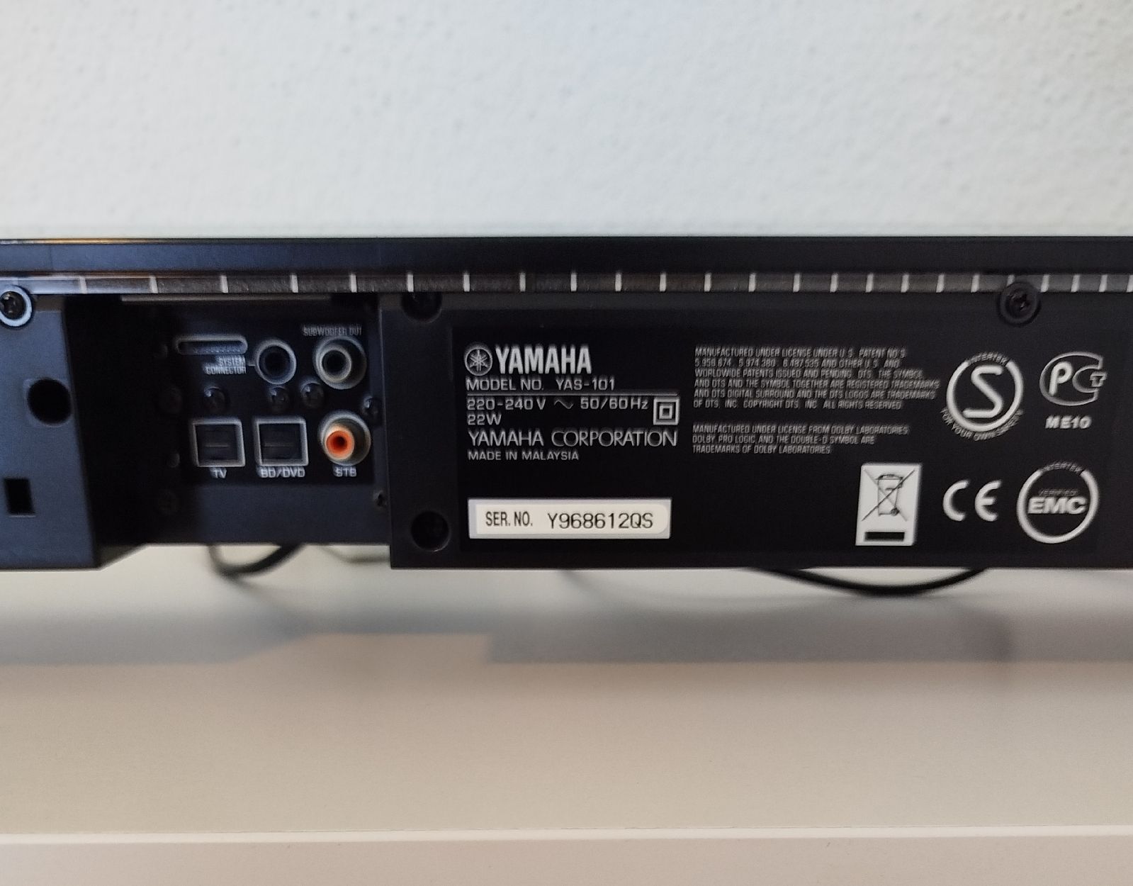 Yamaha Home Cinema: YAMAHA YAS-101 Soundbar – Usato da Dagmersellen venduto da Mark.1234 1