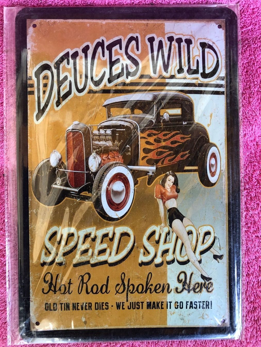 Insegne: Speed shop hot rod v8 Oldtimer – Nuovo (secondo la descrizione) da Reinach AG venduto da rares75