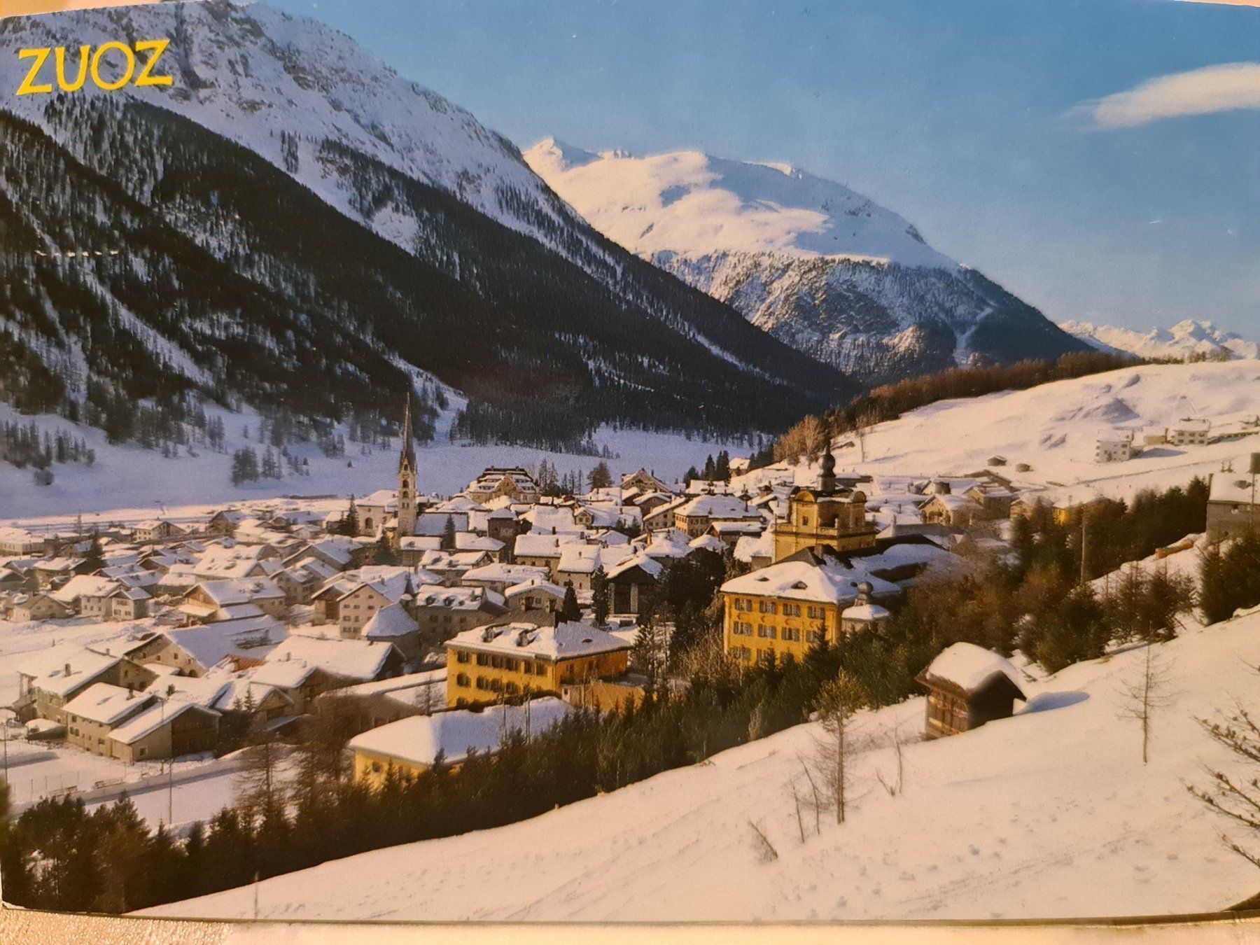 Ansichtskarten: Ansichtskarte Zuoz 1982 – Gebraucht aus Dintikon von Vexi