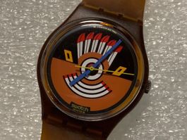 SWATCH *GENT *GF100* Ruffeld Feathers *1986* NEU *6416-P