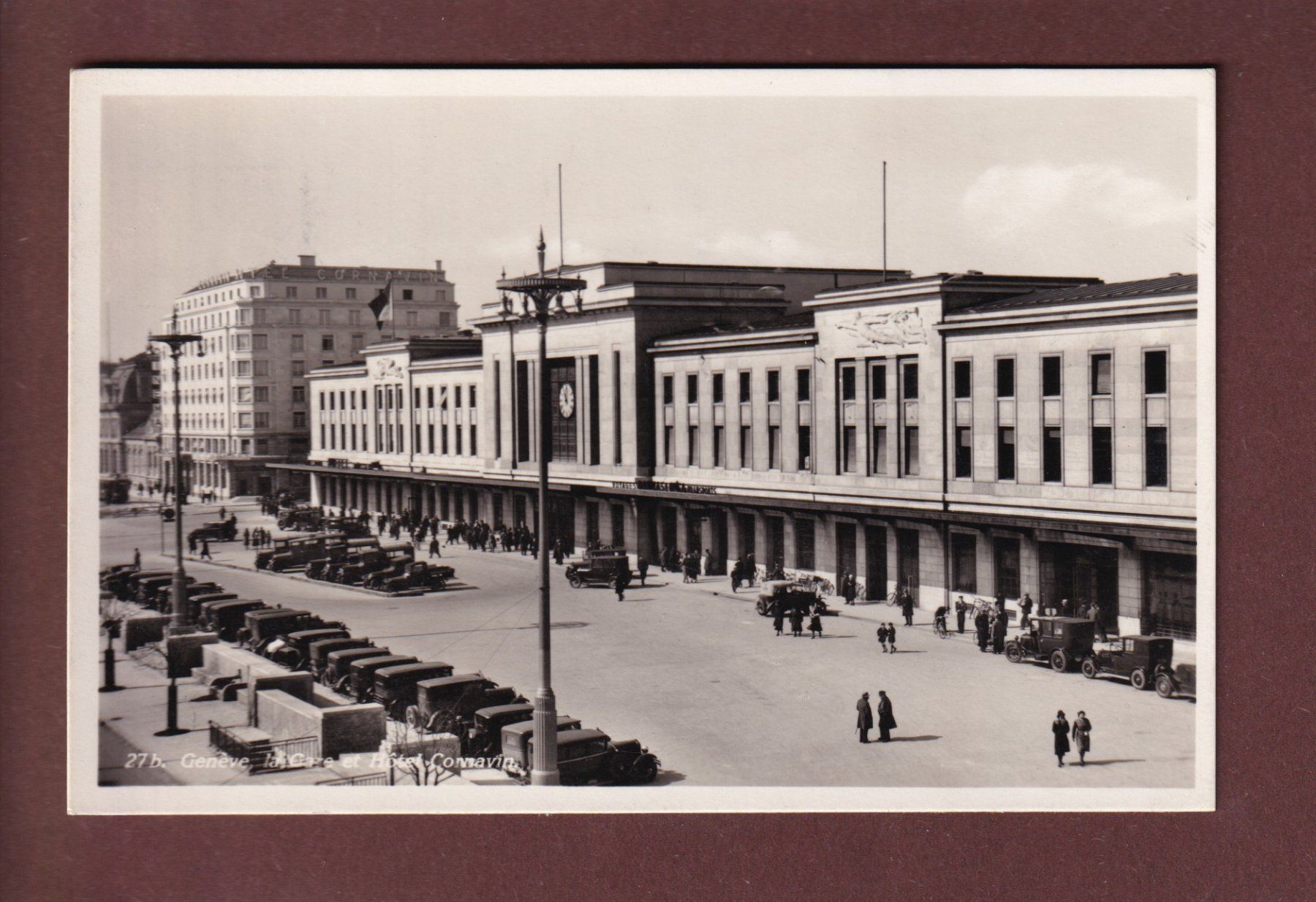 Ansichtskarten: GENEVE - Gare de Cornavin - 1934 – Gebraucht aus Pully von nicecards