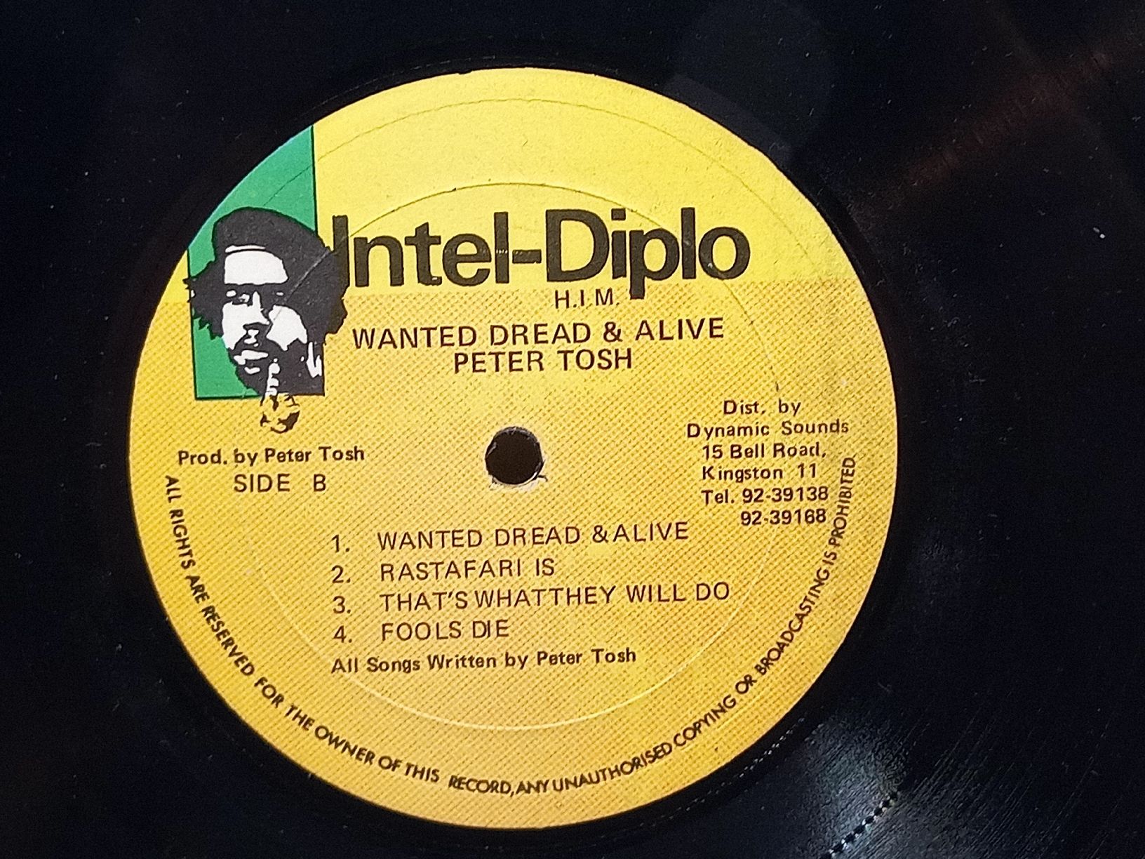 Schallplatten: Peter Tosh Wanted Dread & Alive LP 1981  – Gebraucht aus basel von markusb07 7