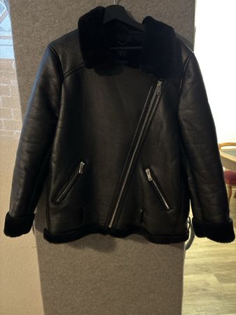 Winterjacke mit Kunstfell kuschelweich schwarz 
