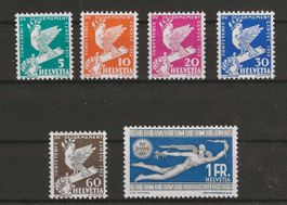 1932 : Serie Nr. 185 - 190 postfrisch ** KP 150.--