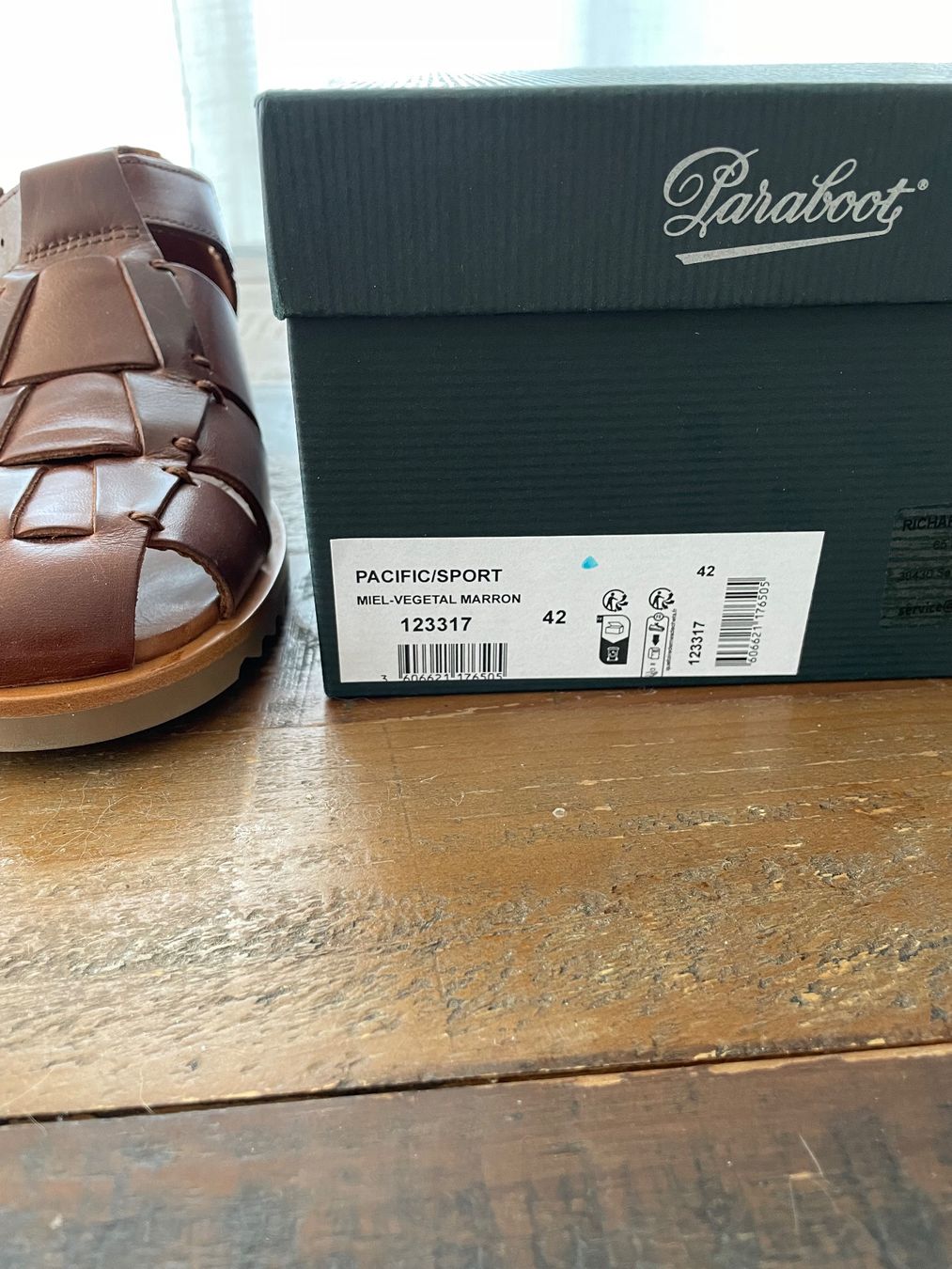 Paraboot Chaussures hommes: Paraboot Pacific Sandalen (Nuewertig) Braun, Größe 8 oder 42 – D'occasion à Zürich par Braden 5