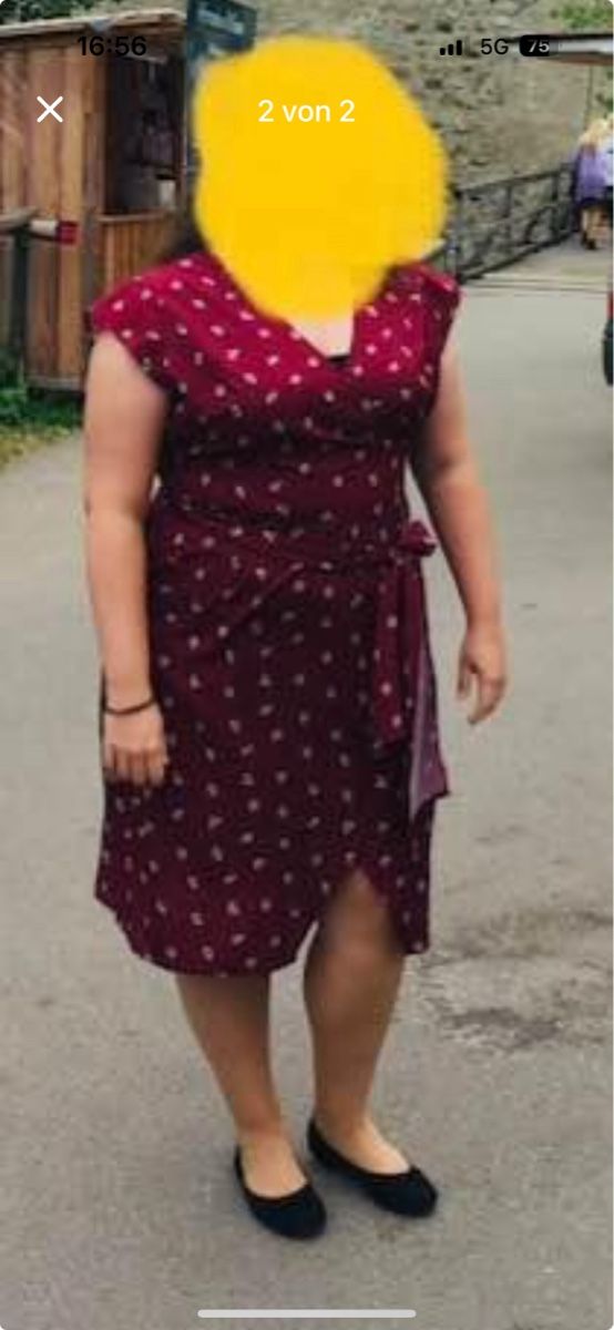 Vestiti: Kleid Grösse 48, tailliert, mit dekorativem Bändel – Usato da Baden venduto da peace_bluemli 1