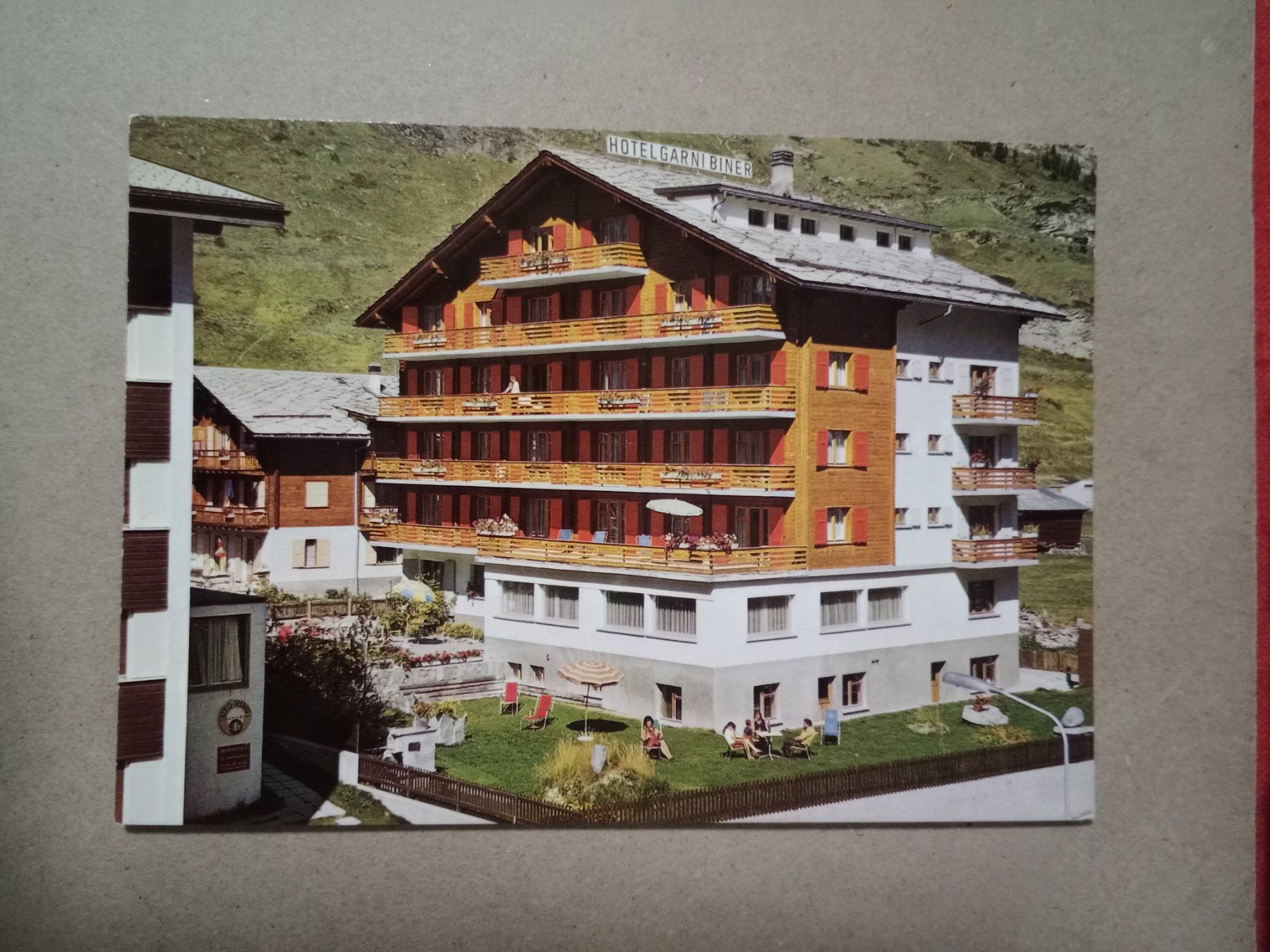 Ansichtskarten: Zermatt Wallis Hotel Garni Biner – Gebraucht aus Küttigen von Melisch1000