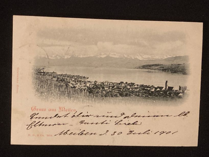 Cartoline postali: Gruss aus Meilen - AK  - 1901 – Usato da zürich venduto da papalapa 1