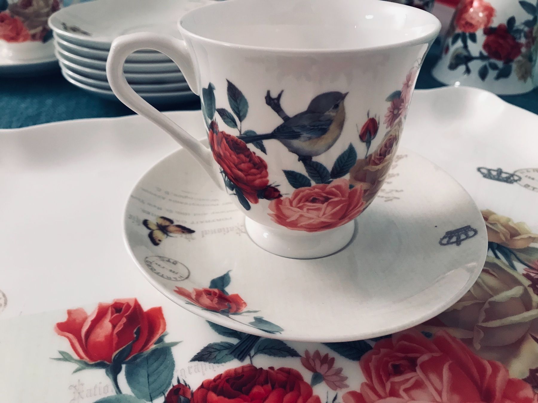 Tazze: 8 x Kaffeetasse mit Tablett – Nuovo e nell'imballaggio originale da Frauenfeld venduto da berk39