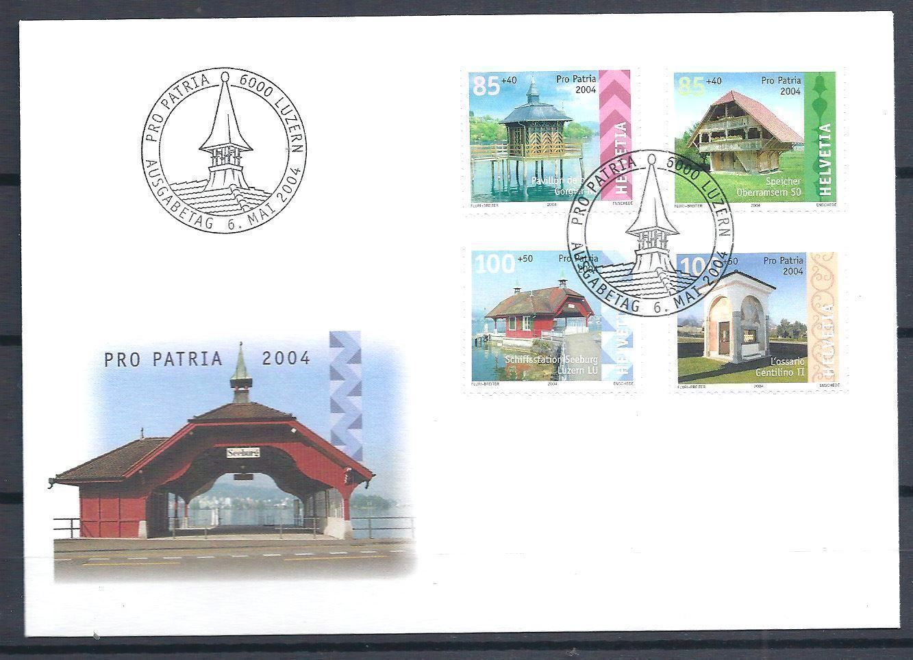 Tutti i francobolli: FP2004 - FDC Pro Patria 2004 – Usato da Trélex venduto da Phil_Albert