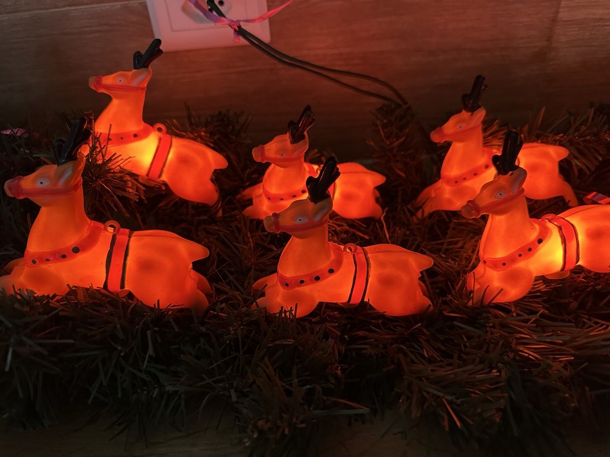 Alle Dekorationen: Vintage Nostalgie Rentiere mit Weihnachtsmann – Gebraucht aus Oberentfelden von vilibrand 4